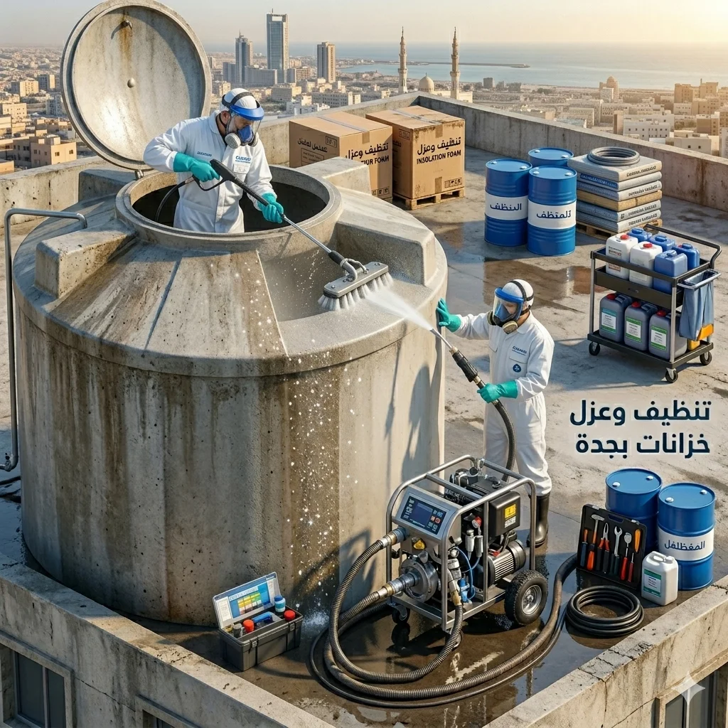 تنظيف وعزل خزانات بجدة