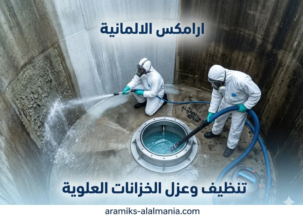 تنظيف وعزل خزانات علوية